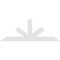Ekena Millwork Saratoga Architectural Grade PVC Gable Bracket, 84"W x 31 1/2"H x 2"D x 6"F, 9/12 Pitch GBP084X32X0206SAR00 - alternate 2